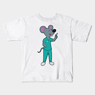 Mouse as Nurse at Vaccination with Syringe Kids T-Shirt